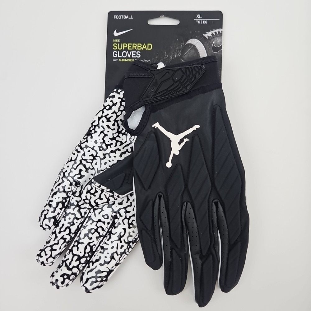 Nike Jordan Superbad 5.0 Padded Football Gloves Adult Size XL CJ9850-091 New
